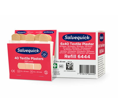 Navulling Salvequick pleisterdispenser - Textiel 6x